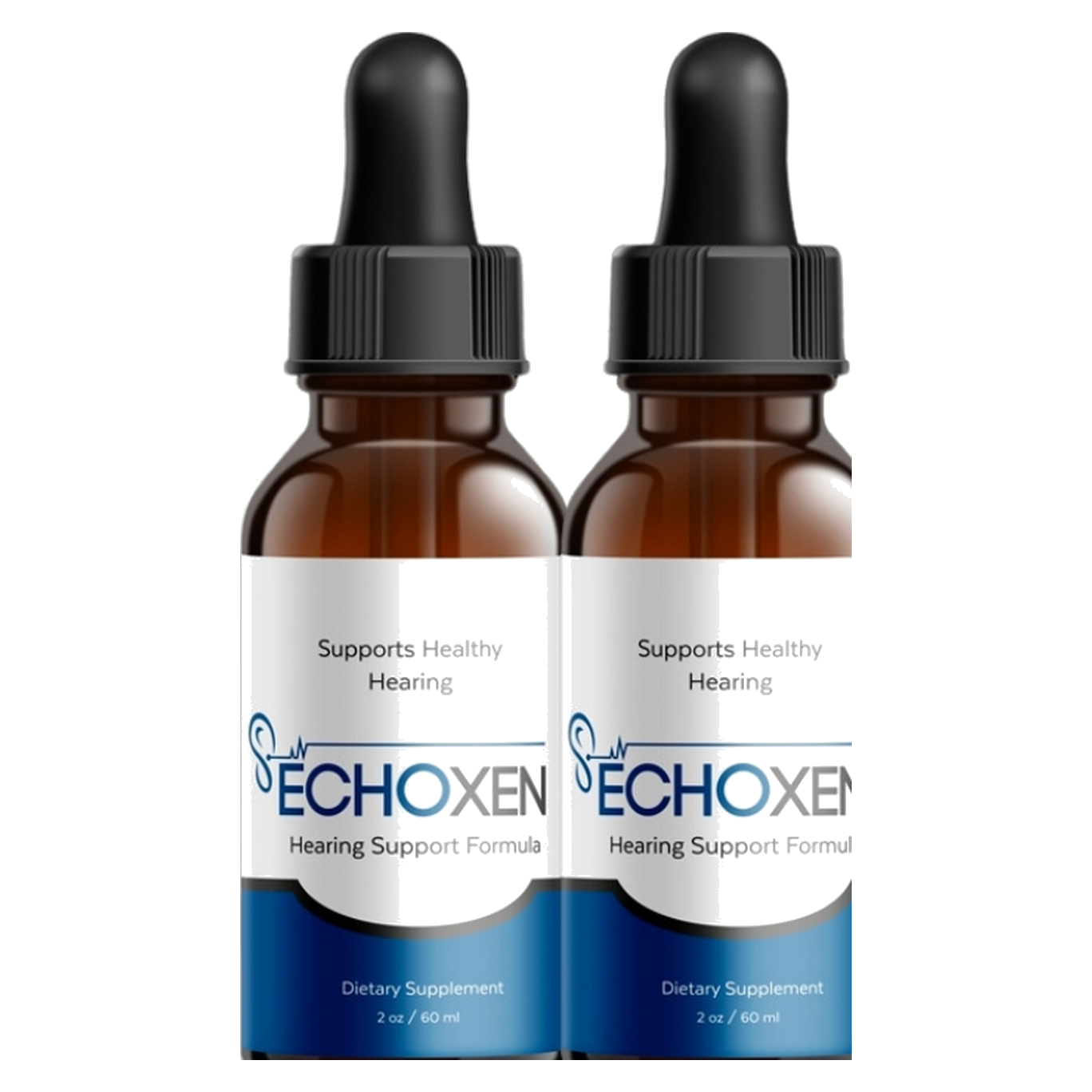 EchoXen Hearing Support Formula dropper bottles